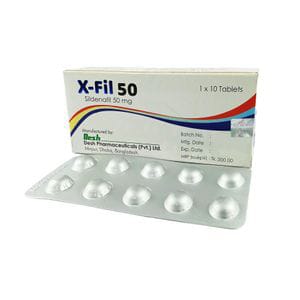 Tablet X-Fil 50mg (10pcs) (Sildenafil Desh Phrm)